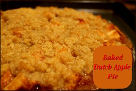 Baked Dutch Apple Pie 