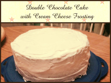 Double Chocolate Cake with Cream Cheese Frosting