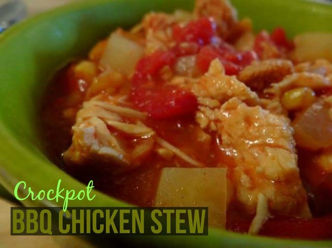 Crockpot BBQ Chicken Stew