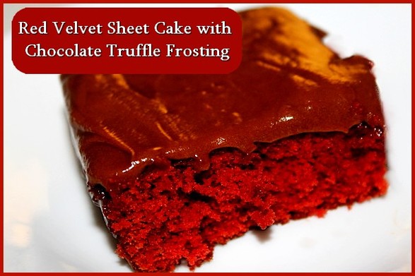 Red Velvet Cake with Chocolate Truffle Frosting