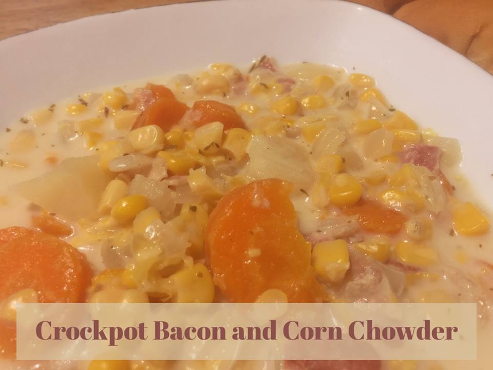Crockpot Bacon and Corn Chowder