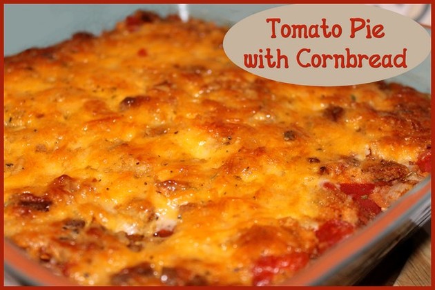 Tomato Cornbread Pie
