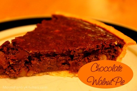 Chocolate Walnut Pie 
