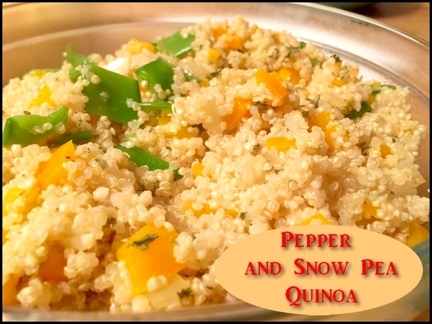 Pepper and Snow Pea Quinoa