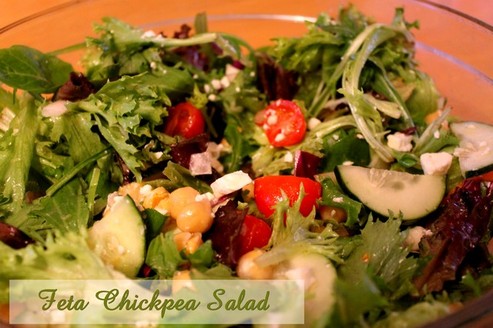Feta Chickpea Salad