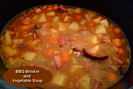 BBQ Brisket and Vegetable Soup