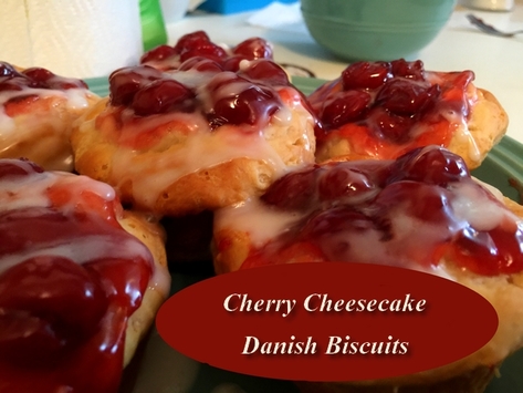 Cherry Cheesecake Danish Biscuits