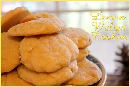 Lemon Walnut Cookies