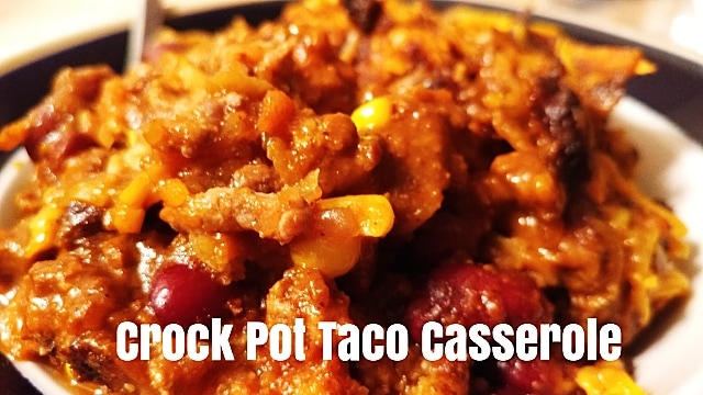 Crockpot Taco Casserole