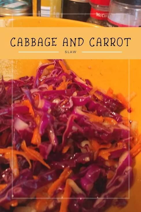 Cabbage and Carrot Slaw