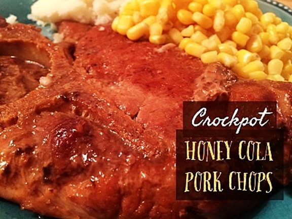 Crockpot Honey Cola Pork Chops