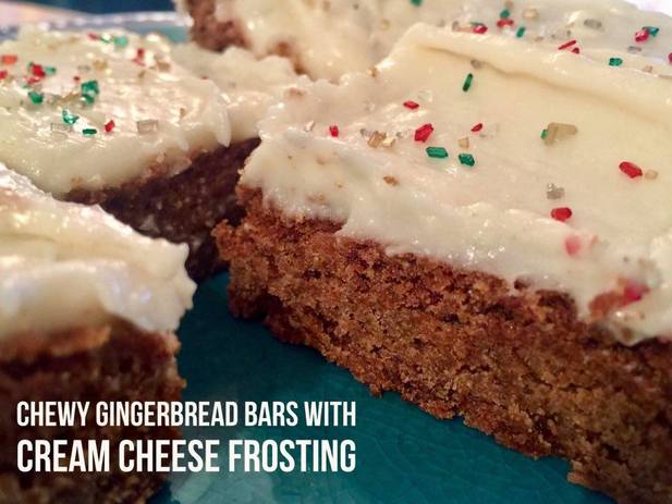 Chewy Gingerbread Bars