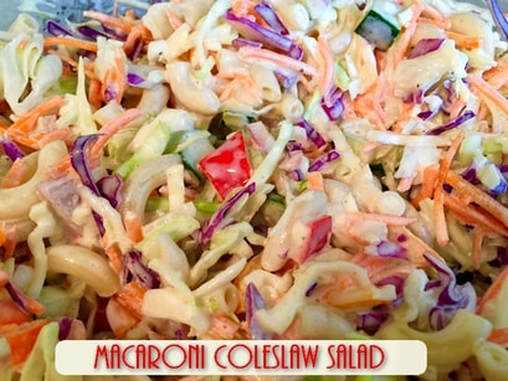  Recipe: Macaroni Coleslaw Salad