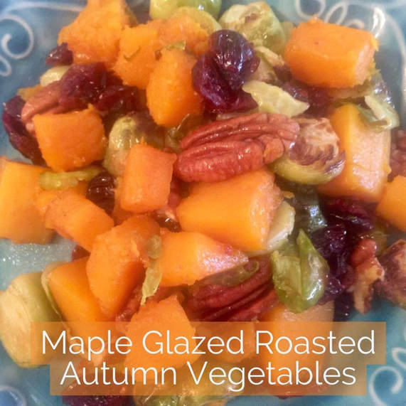 Maple Glazed Roasted Autumn Vegetables